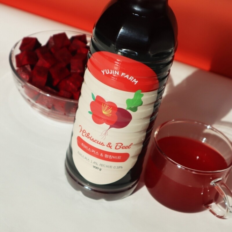 강원더몰,유진팜 히비스커스 X 평창 레드 비트 청 블렌딩티 900ml