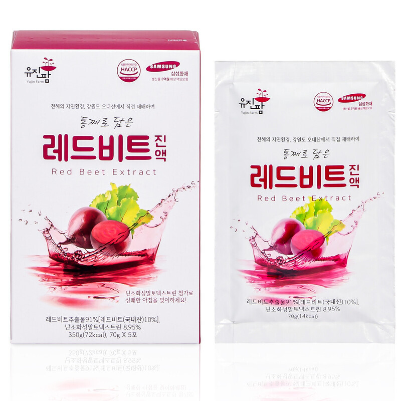 평창몰,유진팜 레드 비트진액 비트즙 비트 주스 쥬스 70ml X 30개입 [원산지:국산(강원도 평창군)]